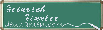 Heinrich Himmler Visitenkarte